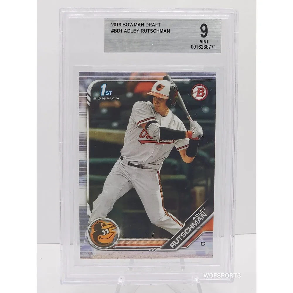 2019 Bowman Draft Adley Rutschman 1st #BD1 Baltimore Orioles BGS 9 Mint